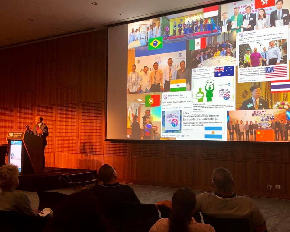 ISBD Immediate Past President Dr. Manuel Sanchez de Carmona presenting WBD information at the ISBD Conference in Sydney Australia